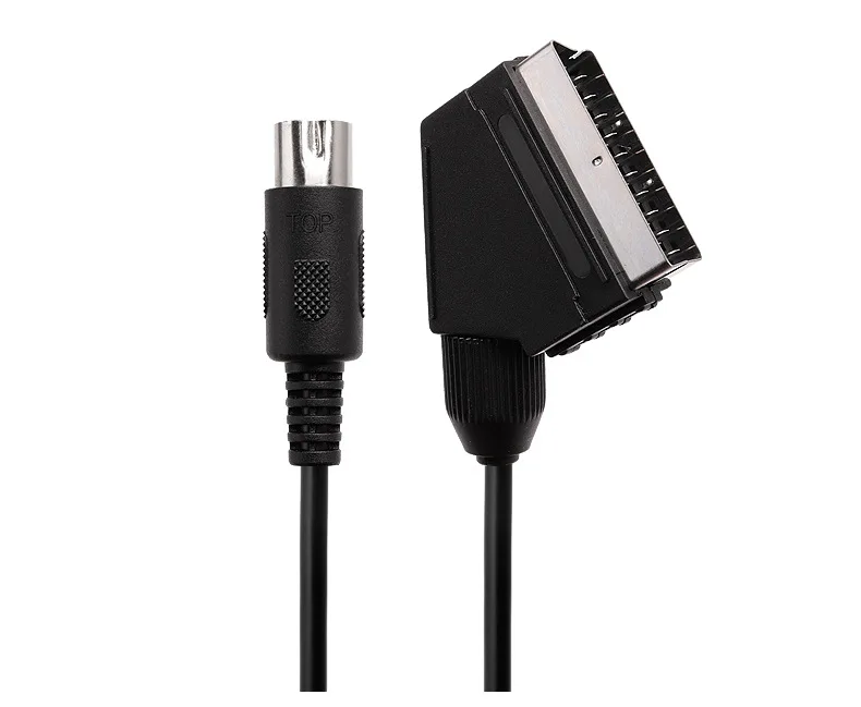 Сменный V-pin Scart-Кабель 1 8 м для Sega Megadrive Genesis Master System RGB AV Scart-кабель |