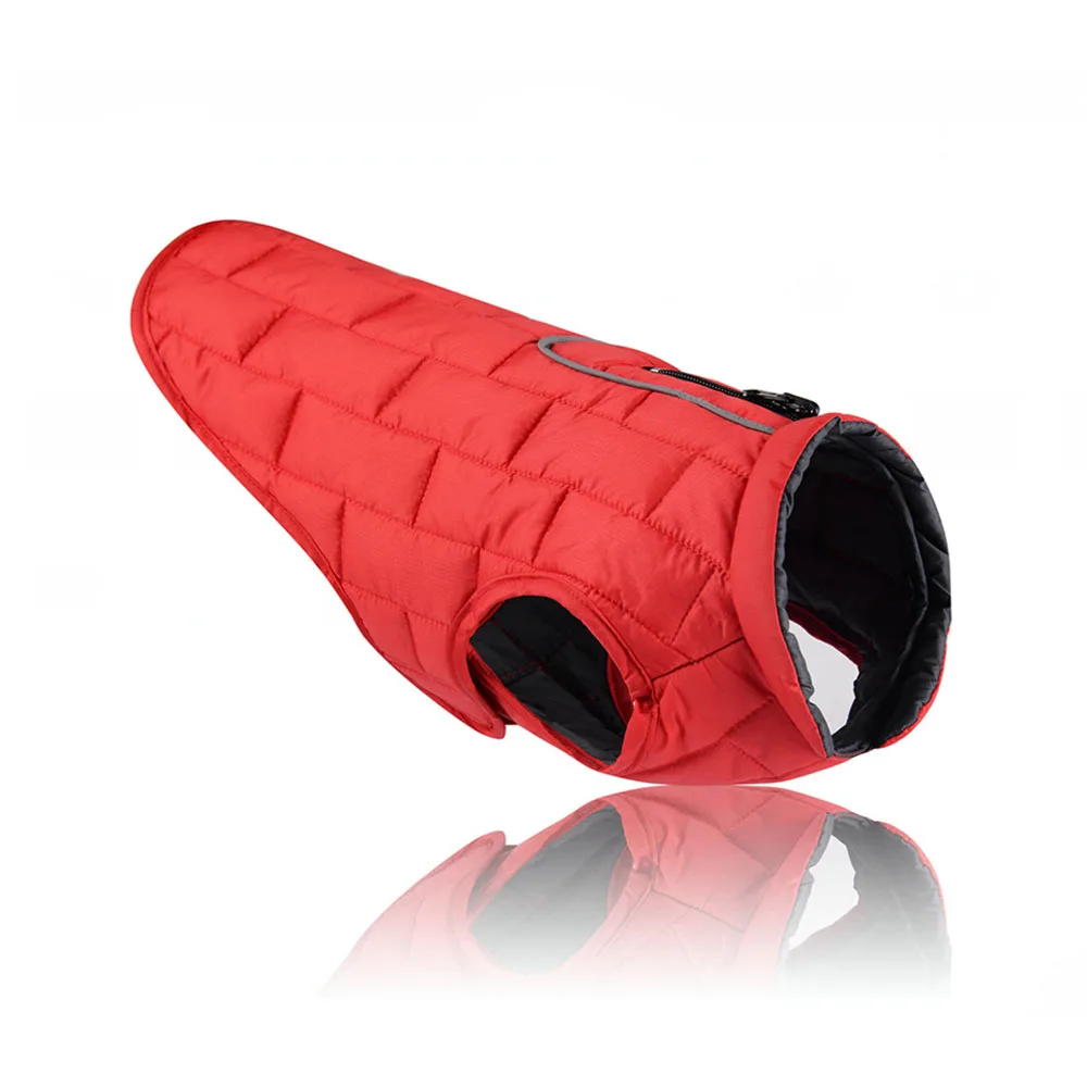 Теплая куртка и пальто для больших собак водонепроницаемая Светоотражающая