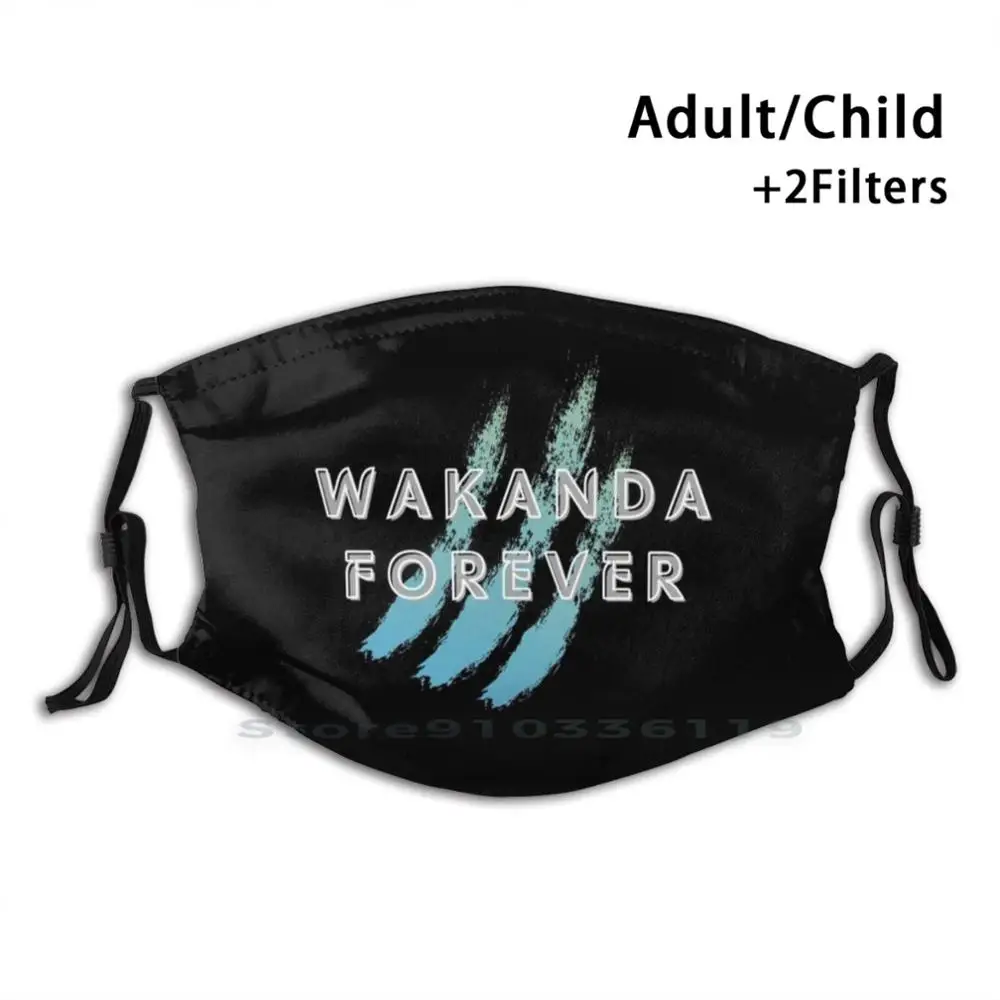 

Wakanda навсегда красочный дизайн анти-Пылевой Фильтр моющийся Уход за кожей лица Маска Дети Wakanda Tchalla комиксов портативных ПК работы школьной ...