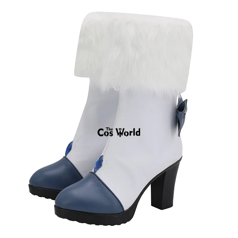 Сапоги на высоком каблуке для косплея Miku снежные аниме по индивидуальному заказу