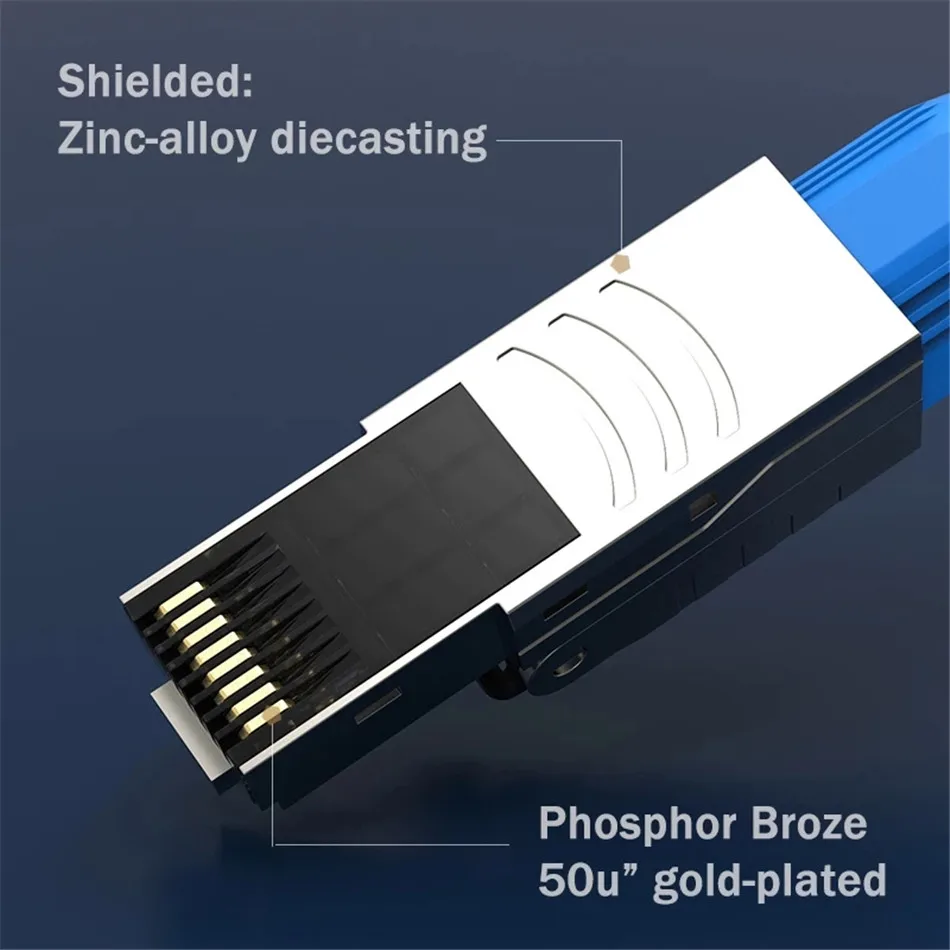 Cat8 Keystone Jack RJ45 Cat 8 полевой разъем для завершения работы 40 г 2000 МГц экранированный