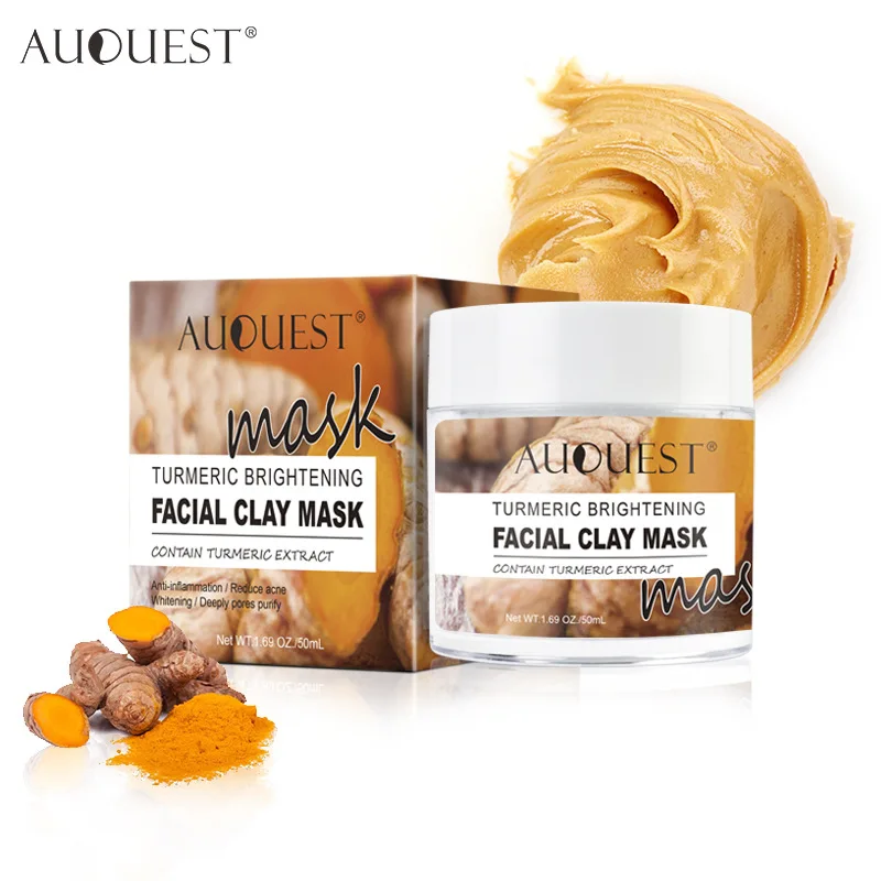 

Auquest 50ml Turmeric Facial Care Mask Acne Cleansing Against Black Dots Remove Blackhead Mask Cream Face Skin Moisturize