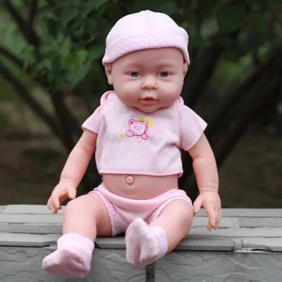 41 см Baby Kids Reborn Doll мягкий винил силикон реалистичный звук смех плач детская