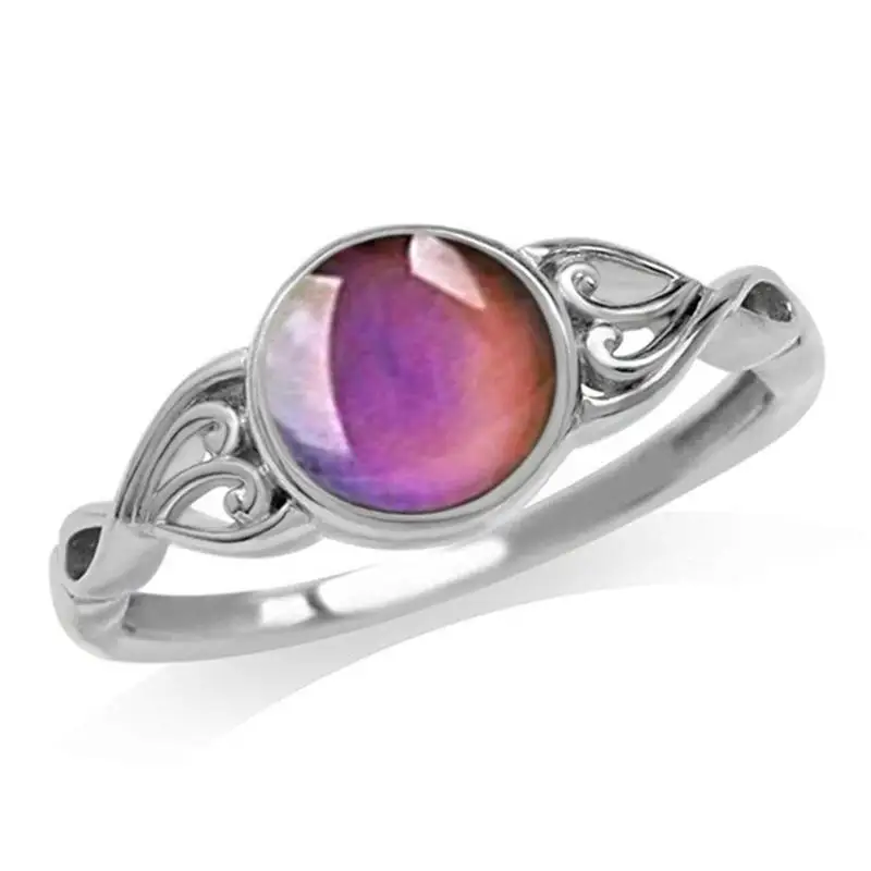 Меняющие цвет при температуре уникальные ювелирные изделия в форме сердца