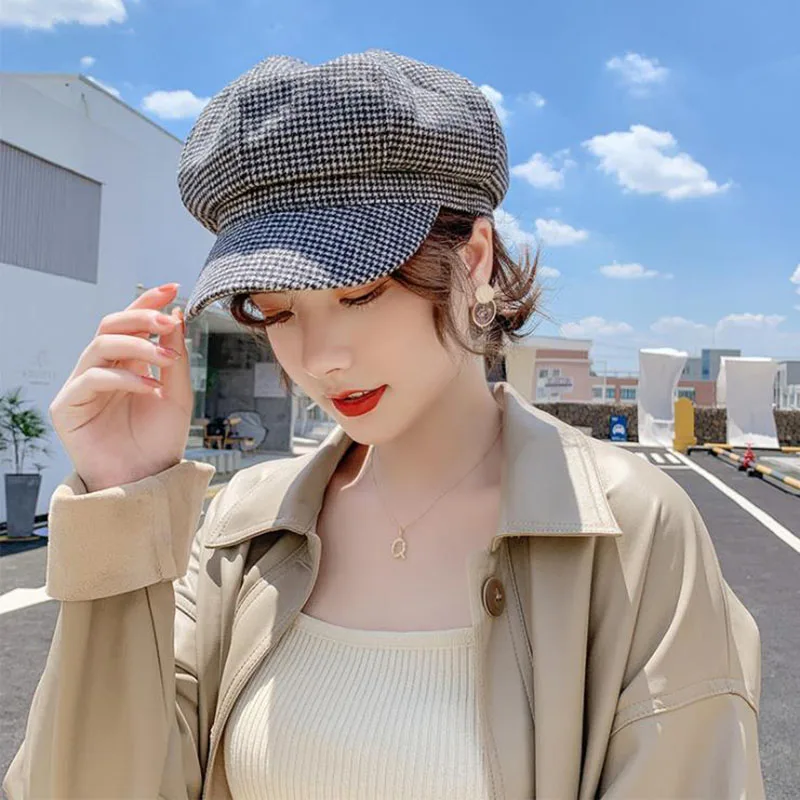 T-MAC новая мода шерстяная восьмиугольная шапка шапки женские 8 цветов осень зима