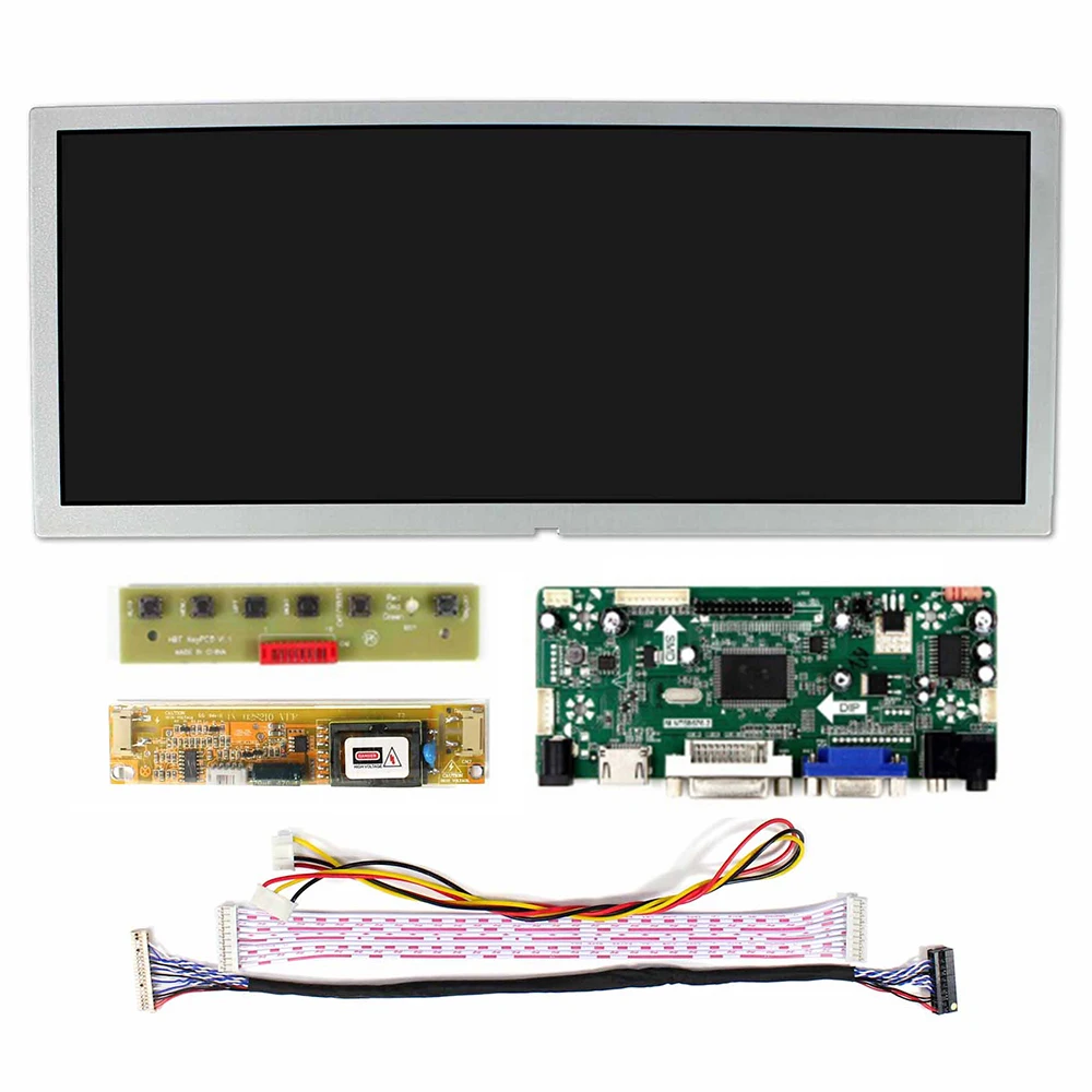 ЖК-дисплей Latumab 12 3 дюйма LQ123K1LG03 1280 × 480 монитор с/без монитора комплект для Raspberry Pi |