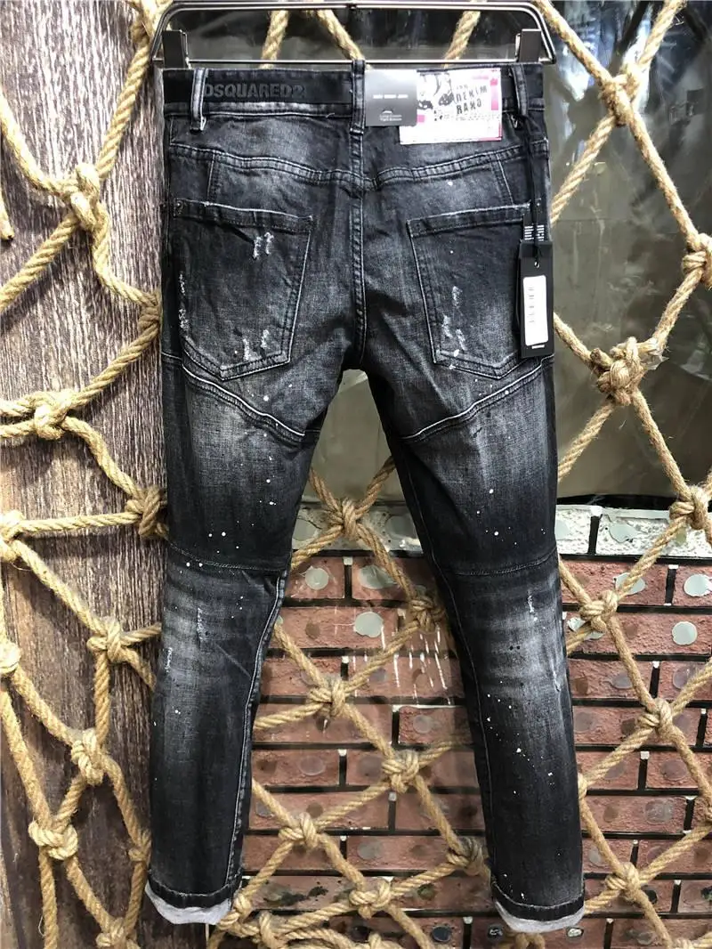 2020 New Designer DSQUARED2 Denim Jeans Holes Trousers Pants Biker Jeans HOMME Ripped Jeans COOLGUY D2 Jeans  Men Pants A216