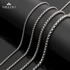 Ожерелье мужское из титановой стали, модное простое колье в виде змеиной кости, базовая стильная цепь в стиле хип-хоп, не выцветает