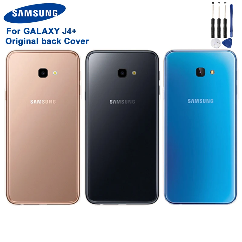 Оригинальный чехол для задней панели Samsung Galaxy J4 + защитный телефона | Мобильные