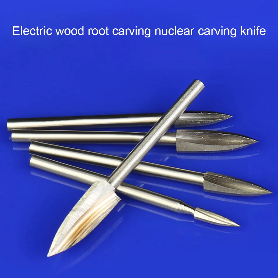Электрический 3-лопастной 3 мм нож для резьбы гравировальное долото карбидные
