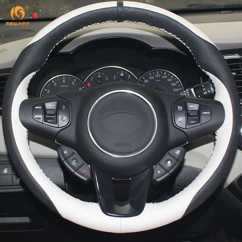 MEWANT черный белый из натуральной кожи маркер для Kia Carens 2012 2013 аксессуары интерьера