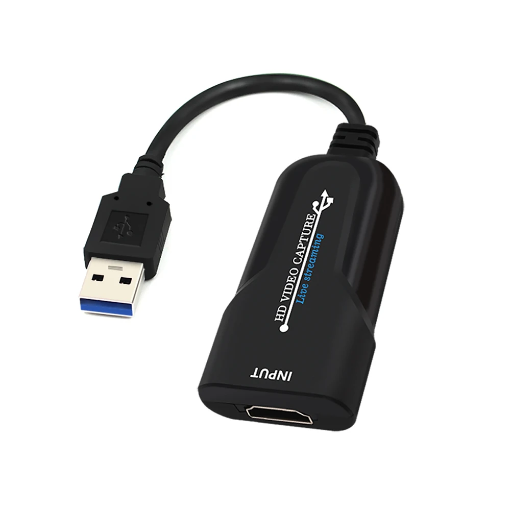 USB-Карта видеозахвата 1080P/60fps HDMI-USB адаптер игровая Карта для Windows/Mac портативный