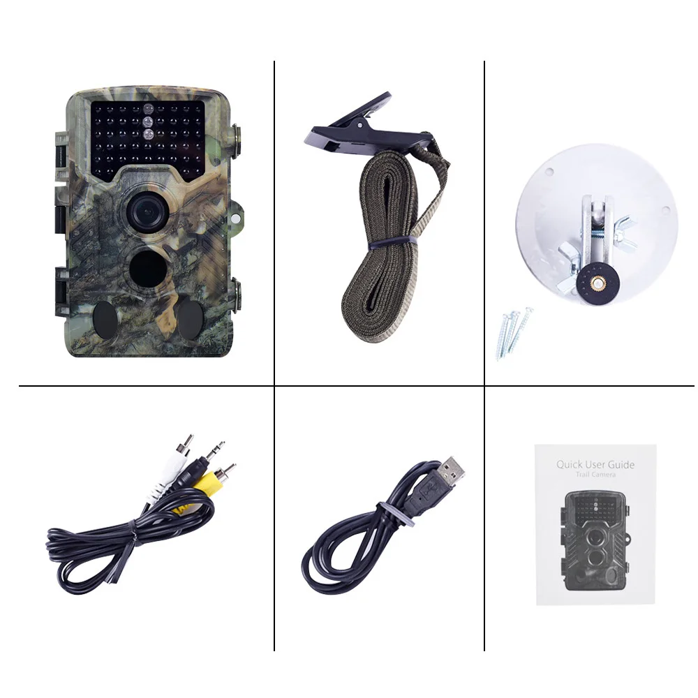 

5MP Trail Camera HD Wild Animal Detector Scouting Outdoor Hunting Camera Night Vision Video Monitoring Infrared Heat Sensing