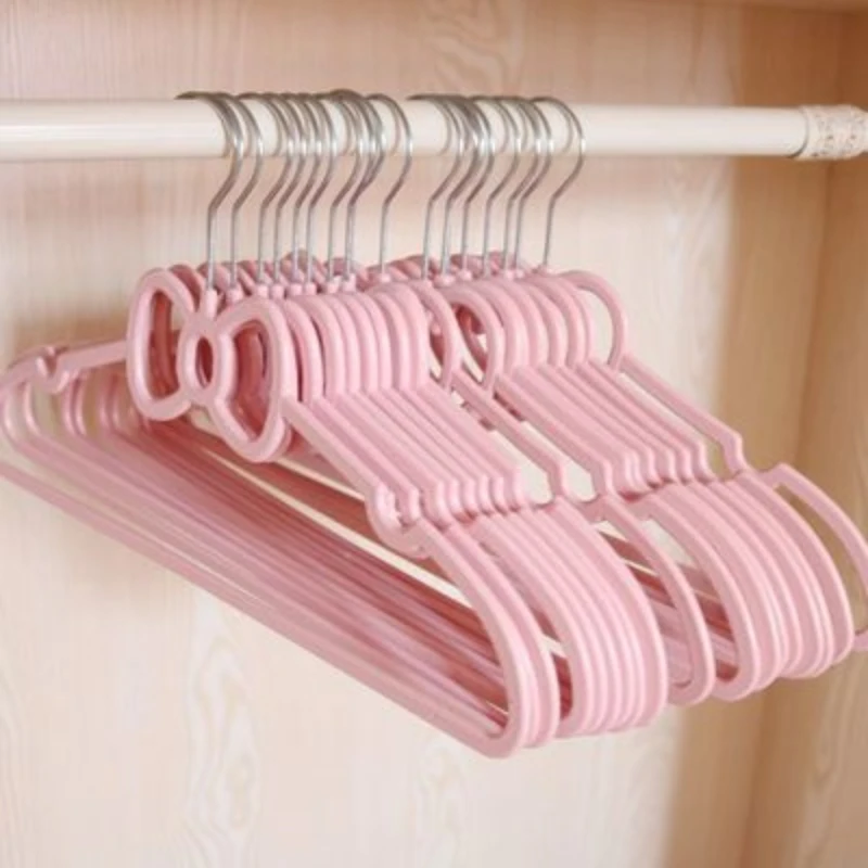 

10pcs Colorful Stainless Steel Hangers Used for Clothes Drying Rack Cute Hangers Closet Belt Scarf Clothing Wardrobe Storag