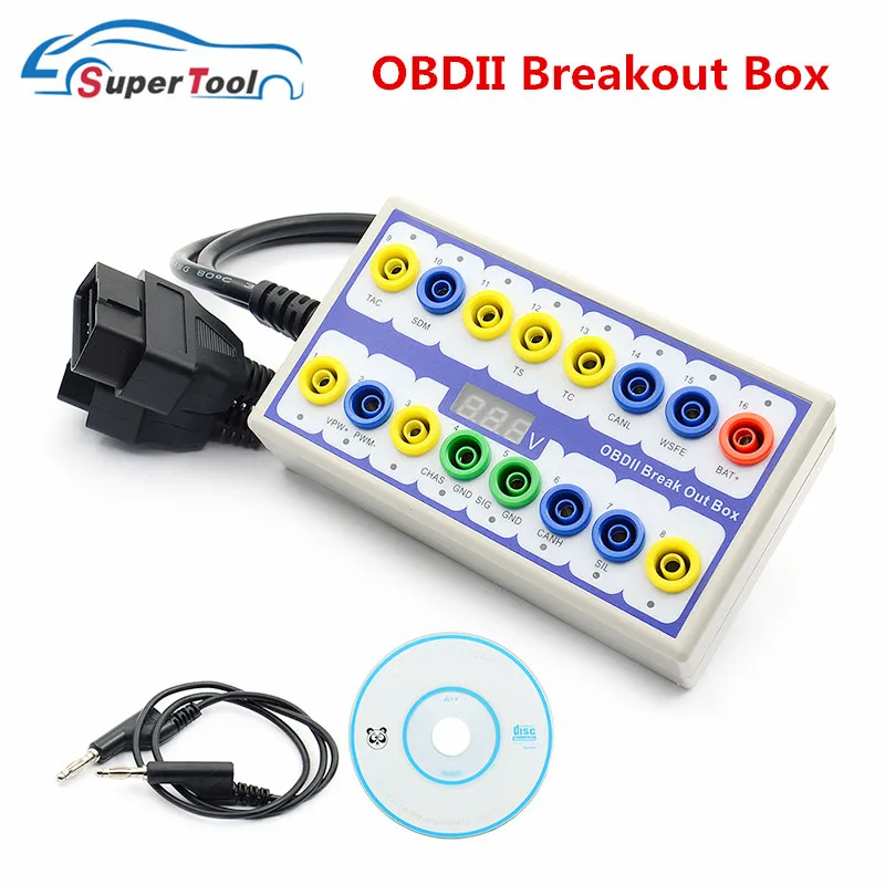 Лидер продаж автомобильный обрыв OBD2 обрывная коробка OBD 2 детектор протоколов OBDII