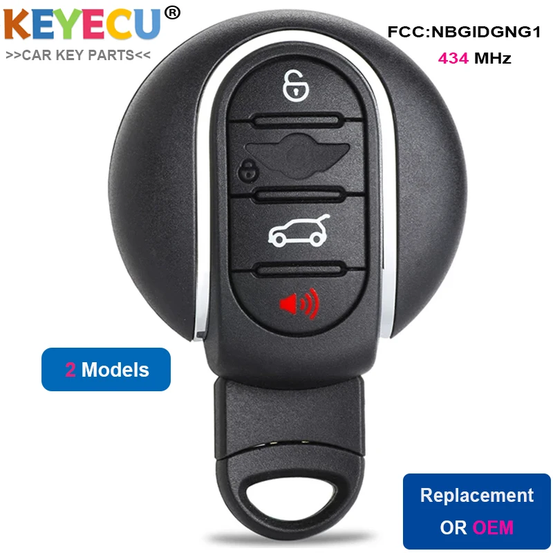 KEYECU умный дистанционный Автомобильный ключ для BMW Mini Copper S Clubman Convertible Works Countryman Fob 4