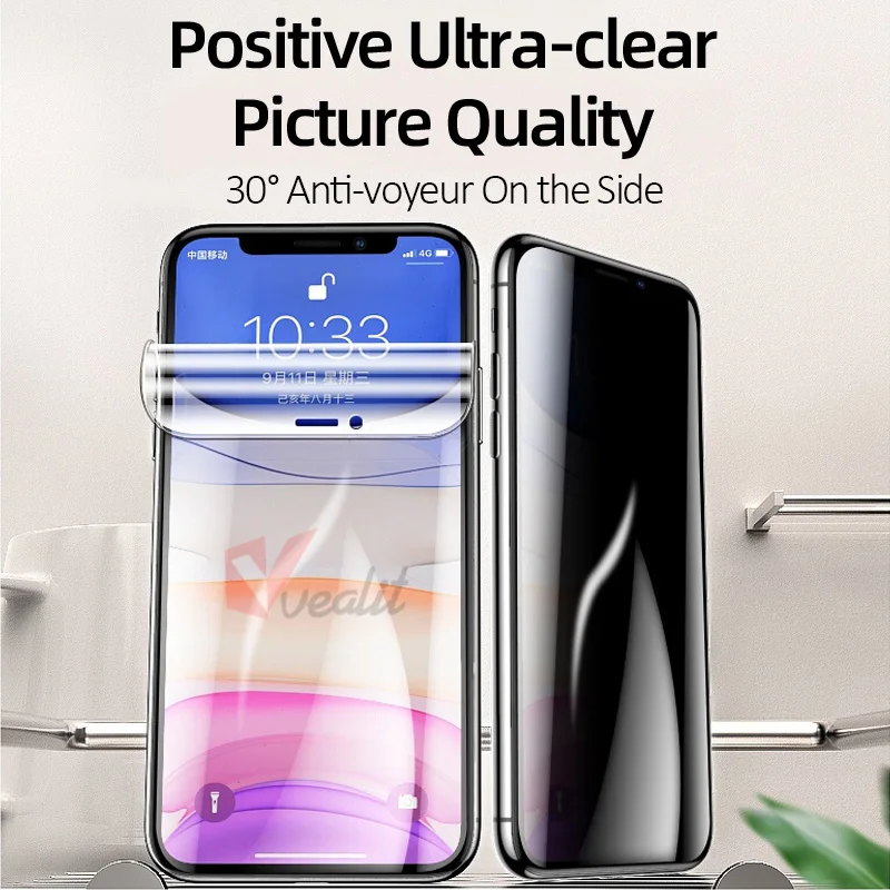 

Privacy Screen Protector Anti Spy Hydrogel Film For iPhone 12 Pro Max 8 7 Plus SE X XR XS MAX 12 Mini 11 Pro Max Protective Film