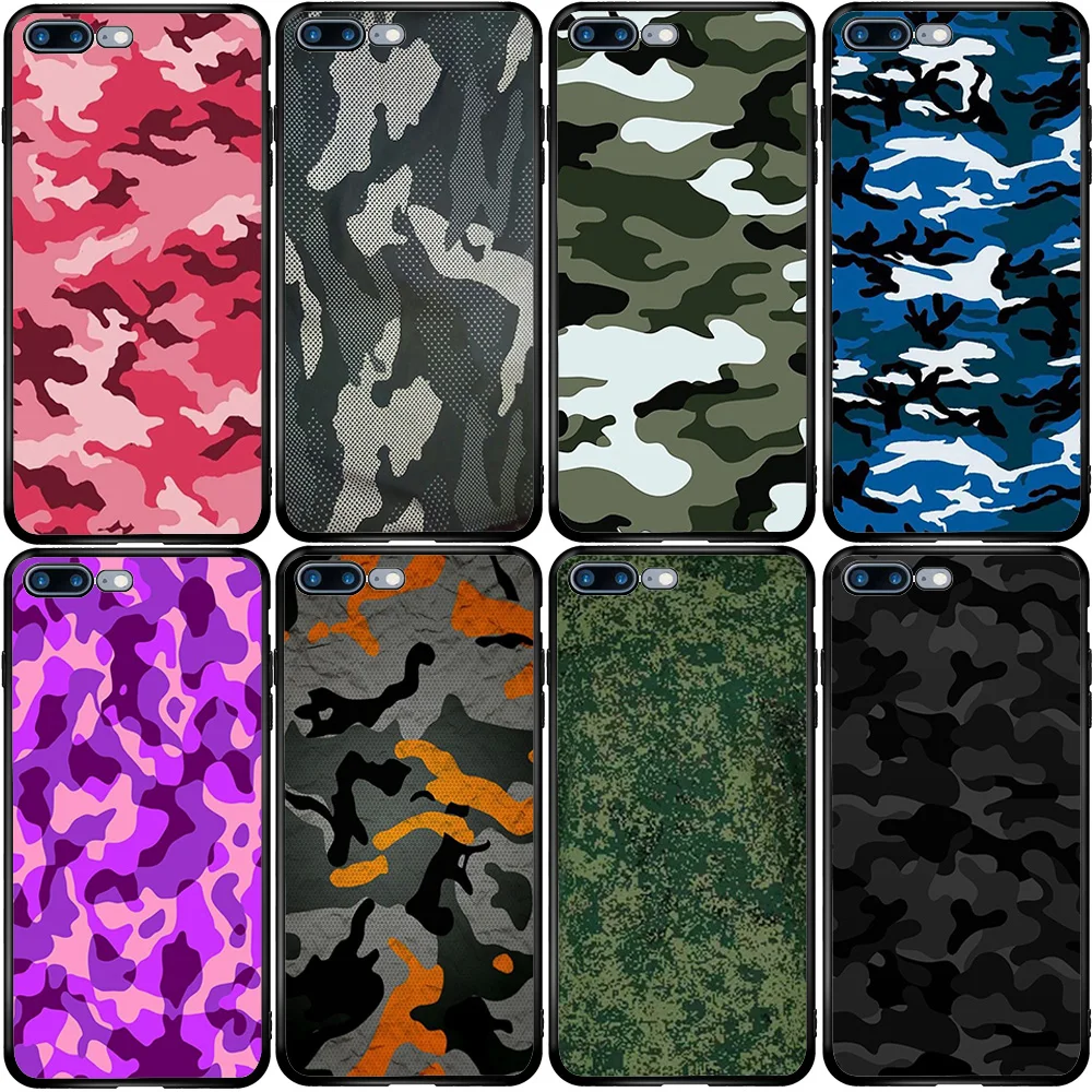 Cover Case for Xiaomi Redmi Note 6 7 9 8T 10T 9S 9A 8A A3 A2 A1 Pro Lite Black Shark Mix Max Army Camouflage Camo Military|Бамперы| |