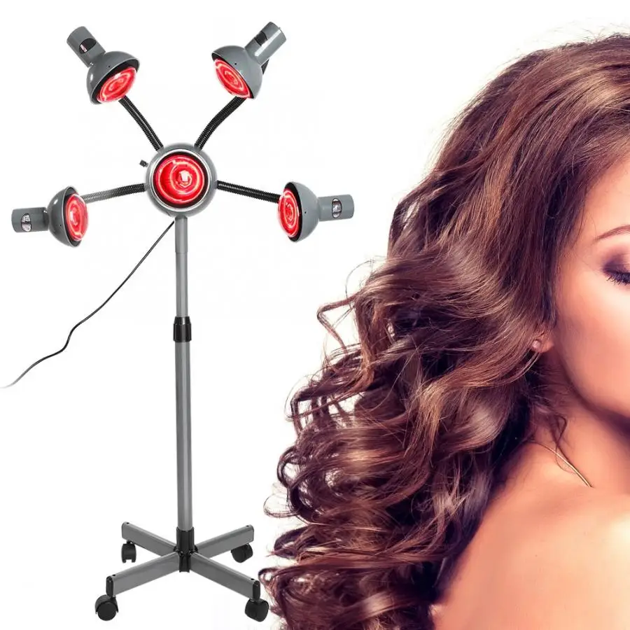 Инфракрасный 5 головок Парикмахерская кожа красота тепловая лампа для