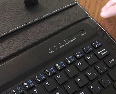 Портативный беспроводной Чехол клавиатура из искусственной кожи для iPhone