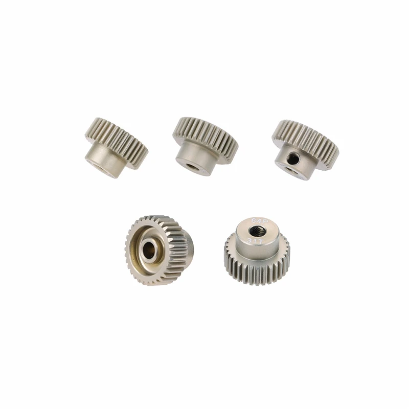 

5PCS 64DP 3.175mm Metal Aluminium Pinion Motor Gear Set for 1/10 RC Car Brushless Motor