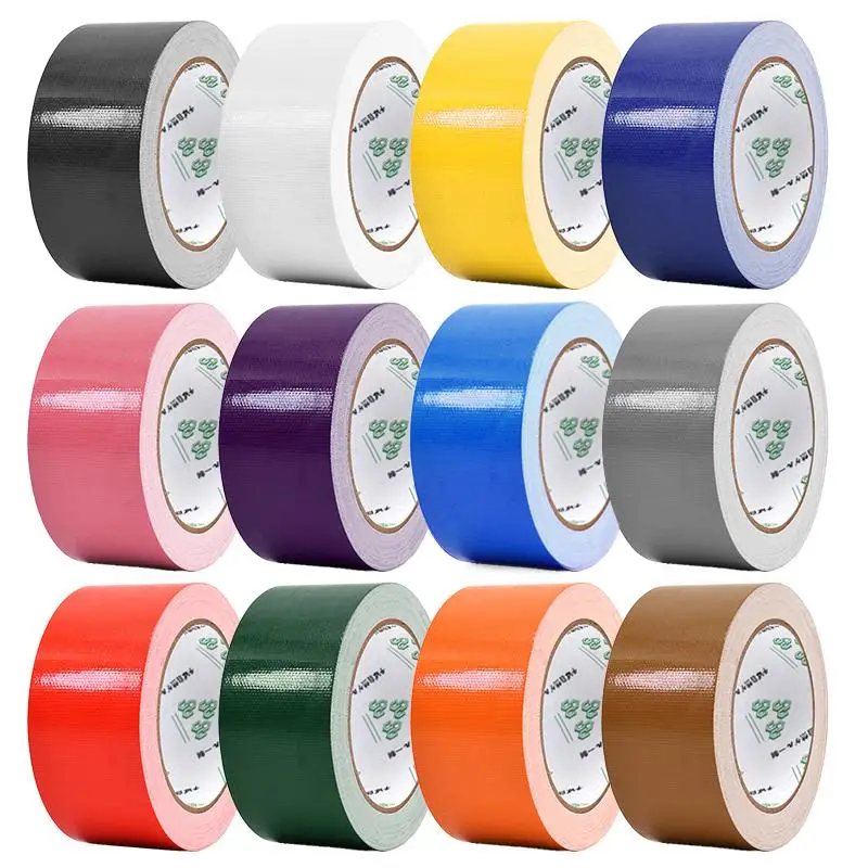 

10m*45mm Color Base Adhesive Tapes Fabric Strong Waterproof Tape No Trace High Viscosity Carpet Floor Tapes Decoration Adhesive