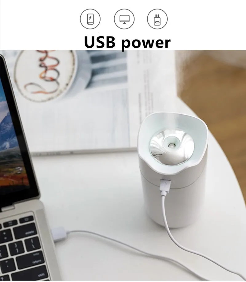 300 мл белый мини увлажнитель воздуха Ароматический диффузор эфирного масла с