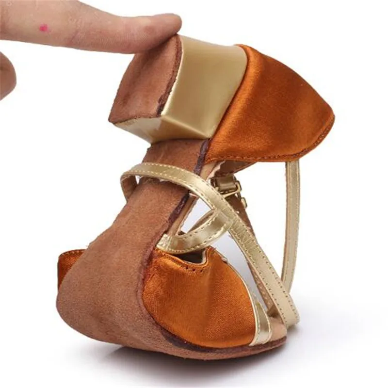 Wholesale Children/Women's Latin Tango Dance Shoes Ladies/Kids Ballroom Salsa Dancing Girls Low Heel Sandals EU26-40 | Спорт и