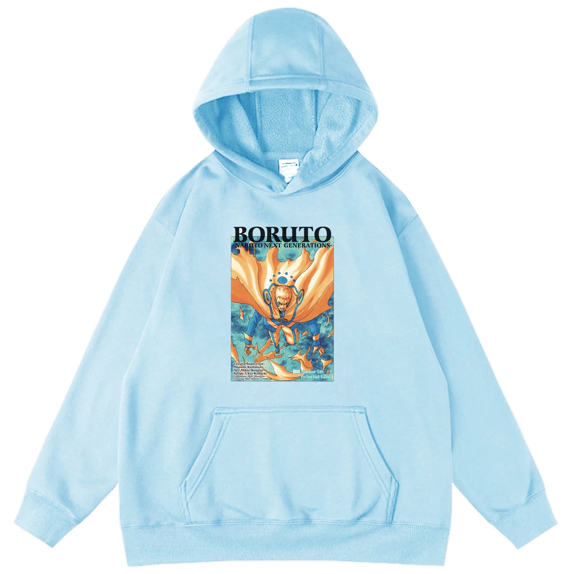 

2021 Anime Uzumaki Boruto NEXT GENERATIONS Printed Men's Teen Hoodies Fashion Boys Cartoon Anime Sweatshirts All-Match Cool Coat