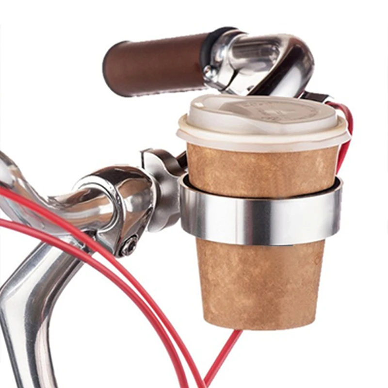 

New Bicycle Cycling Cup Holder Aluminum Motorcycle Bicycle Bike Handlebar Mount Coffee Drinks Cup Holder Bracket For Handlebar