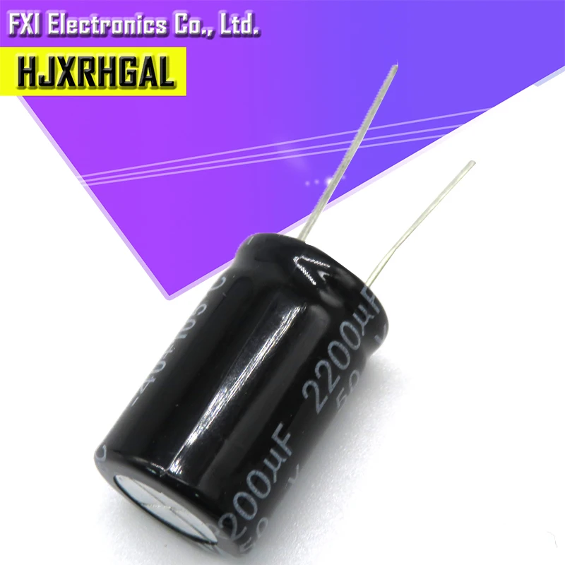 10 шт. 50V2200UF 16*25 мм 2200 мкФ с алюминиевой крышкой 50В электролитический конденсатор