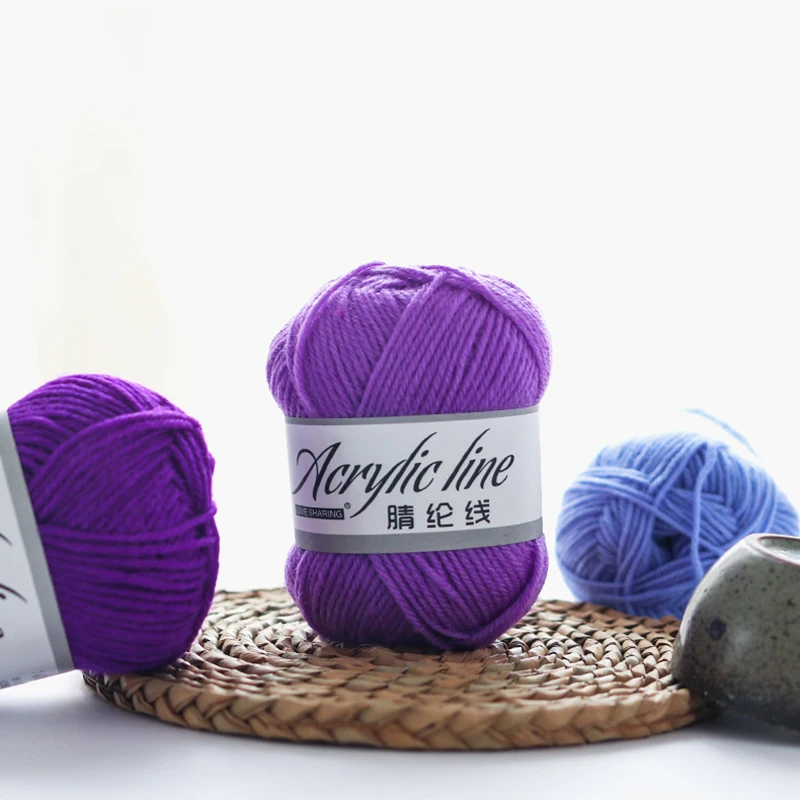 Вязание бамбуковый Хлопок крючком мягкая пряжа Пряжа вязаная шерсть ребенок 50 г |