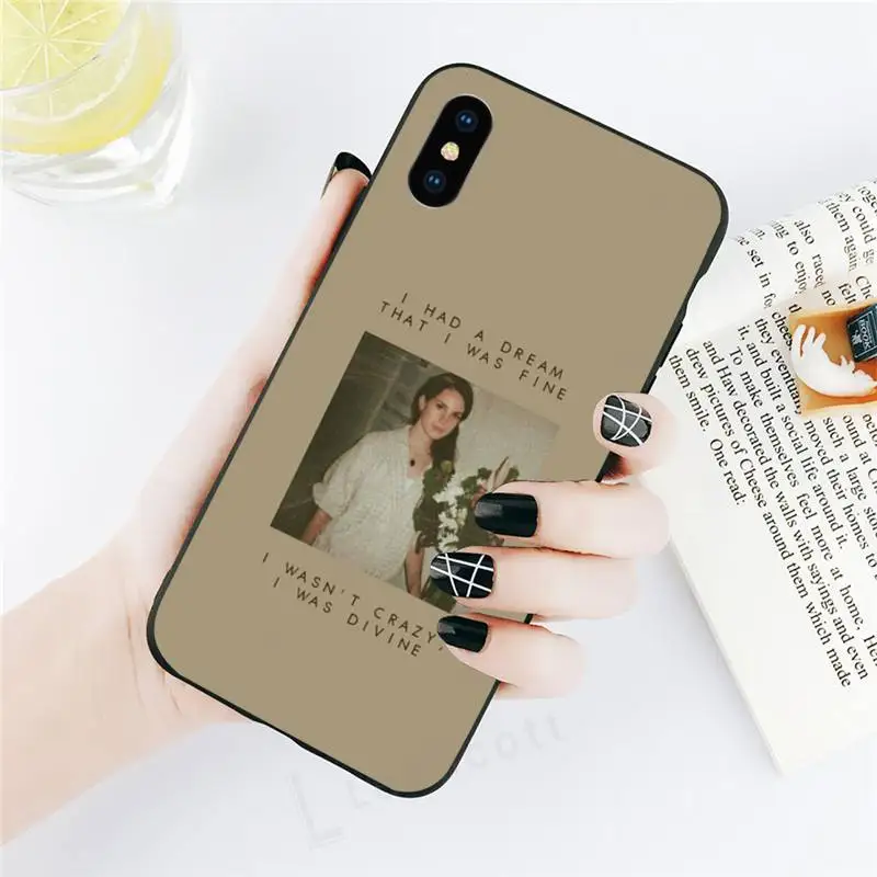

America singer Lana Del Rey Phone Case for iPhone 11 12 pro XS MAX 8 7 6 6S Plus X 5S SE 2020 XR