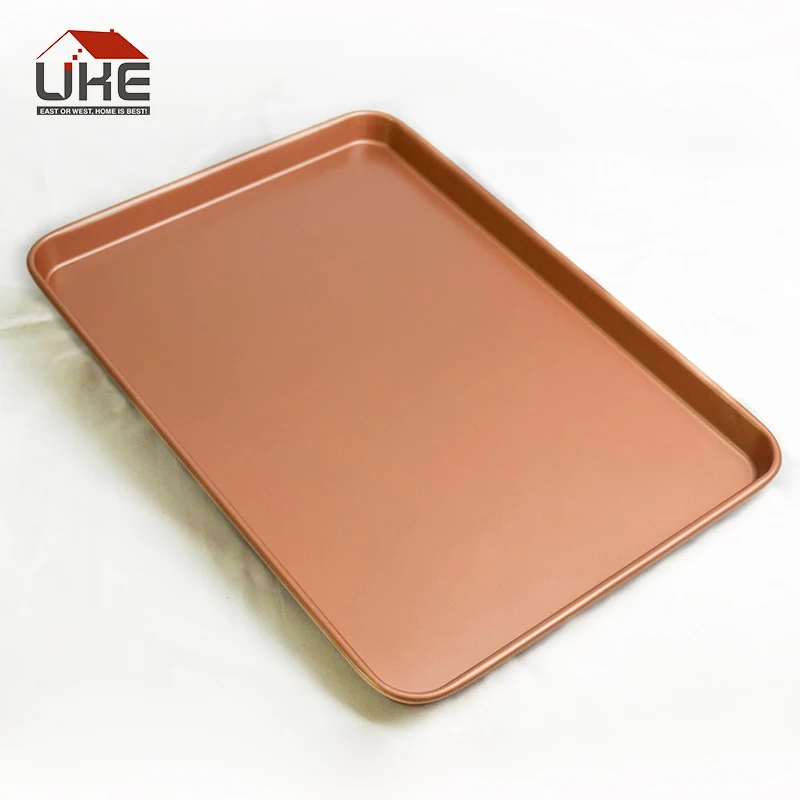 UKE-1 Pcs розовое золото антипригарный поднос для печенья охлаждающая стойка