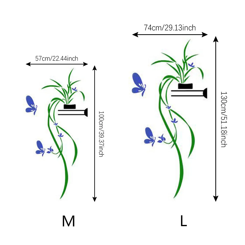 3D Наклейка на стену с изображением орхидеи и цветов наклейка холодильник сделай