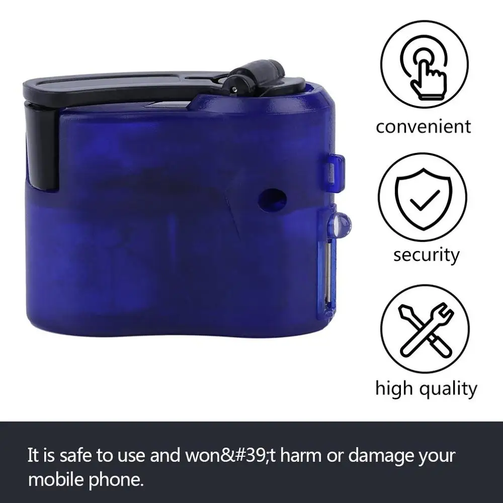 Новинка 2019 синее пластиковое и электронное зарядное устройство USB дорожное