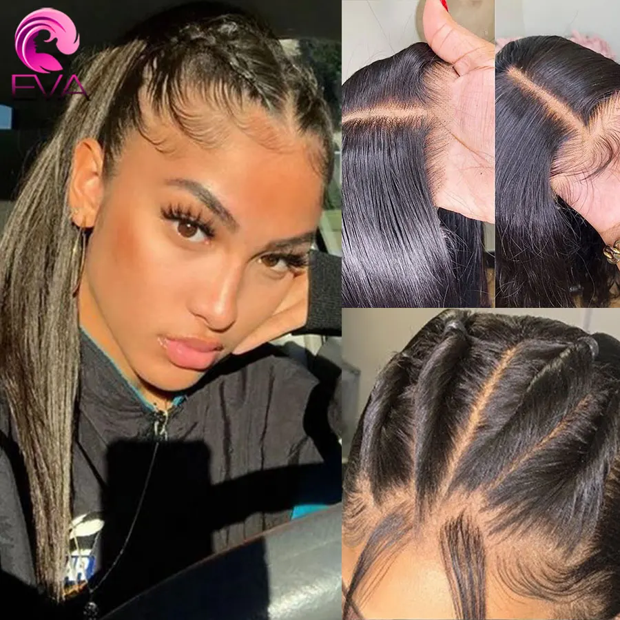 Eva волосы 150% шелковая основа полные кружевные человеческие парики