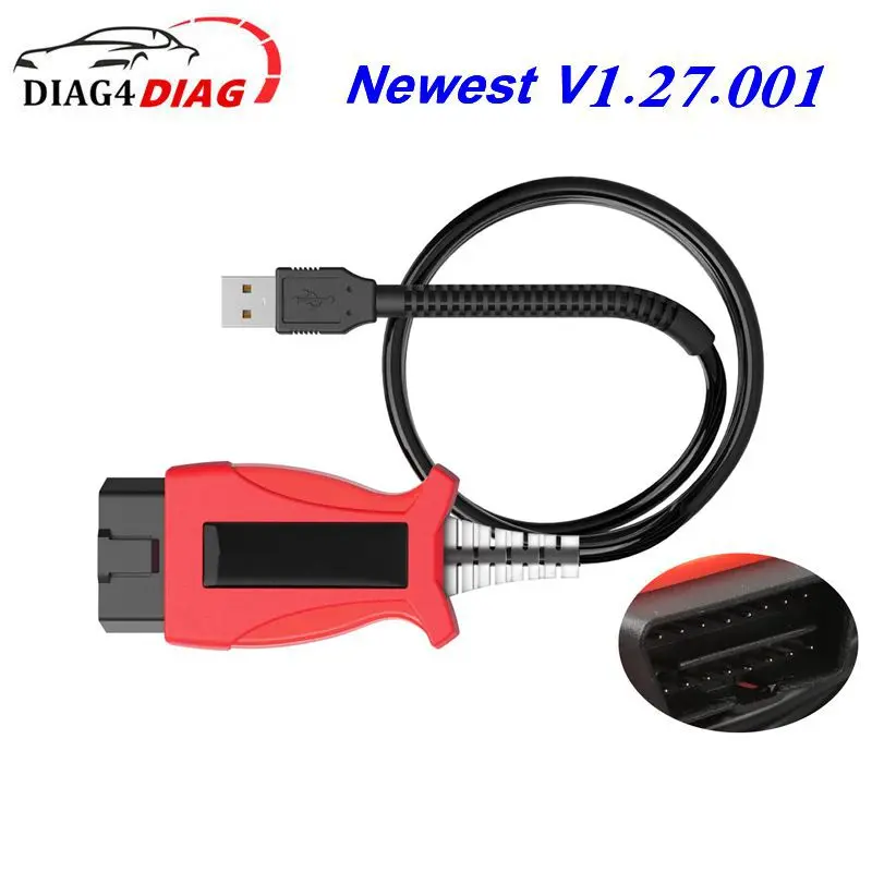 V1.27.001 UCDS Pro + для автомобилей FOCOM и новых автомобильных аксессуаров, полный лицензионный адаптер OBD2, диагностический кабель с 35 токами для Ford