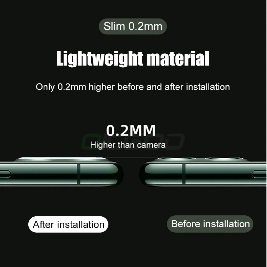 

3PCS Camera Lens Tempered Glass For iPhone 11 12 Pro XS Max X XR Screen Protector On For iPhone 11 7 8 6 6S Plus SE Camera Glass