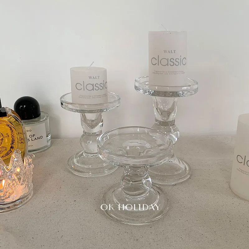 Свадебный Рождественский подсвечник современный марокканский стеклянный