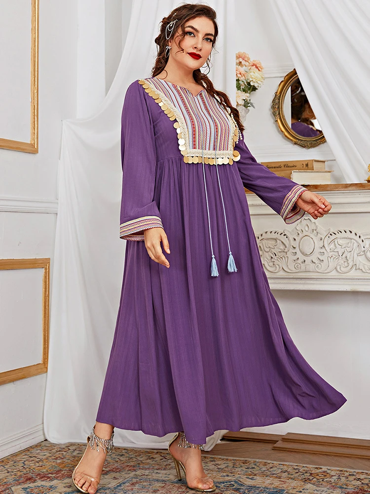 Фото - Женское длинное платье, фиолетовый Кафтан Дубай, длинное пакистанское мусульманское платье, мусульманские платья для женщин, длинное плать... blank длинное платье