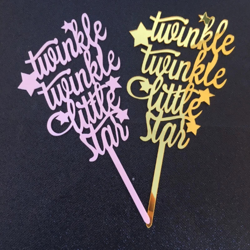 1 шт. &quotмерцание звезд&quot акриловое волокно Счастливого Рождества Топпер для