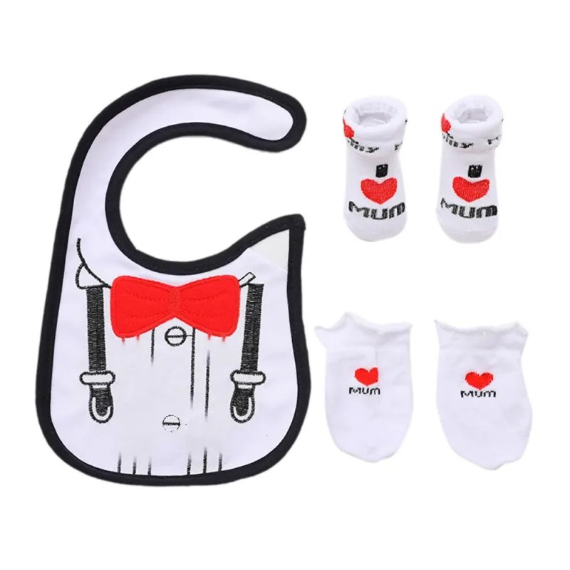 

Стильная футболка с изображением персонажей видеоигр, хлопковые носки для маленьких мальчиков и девочек + перчатки + нагрудник (3 вещи), аксе...