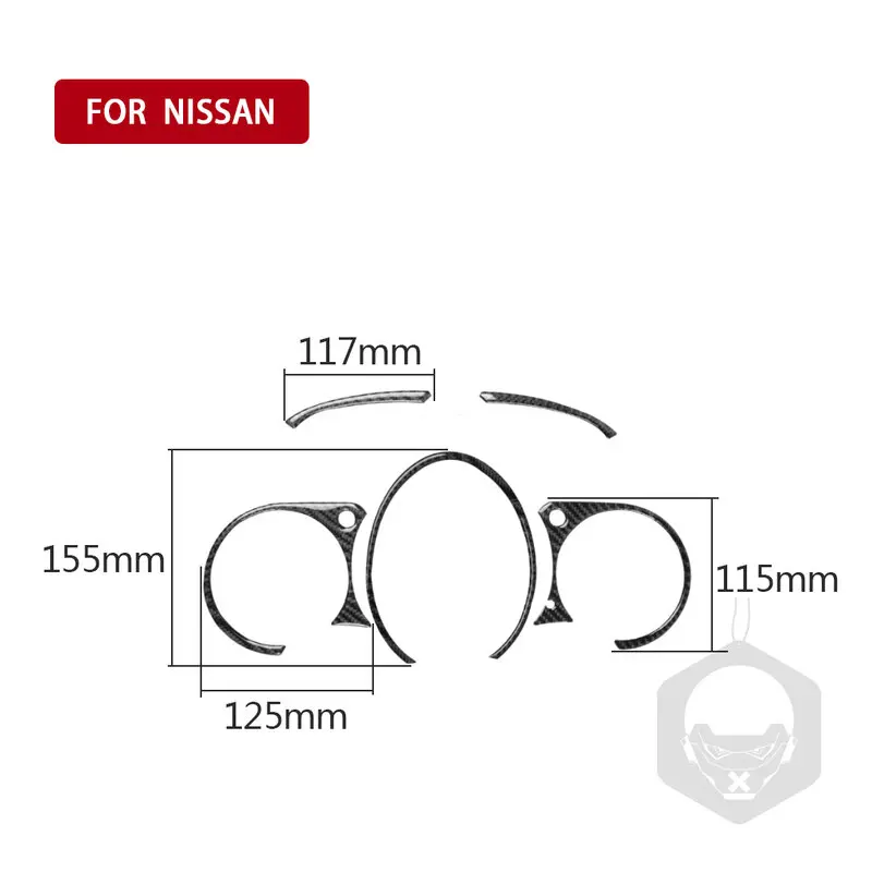 Для Nissan 370z Z34 2009-фотосессия комплект приборной панели из волокна | Наборы датчиков