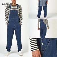plus size 3xl denim pants jumpsuit mens overalls sexy suspending romper stand pockets overall 2022 european style fashion jeans
