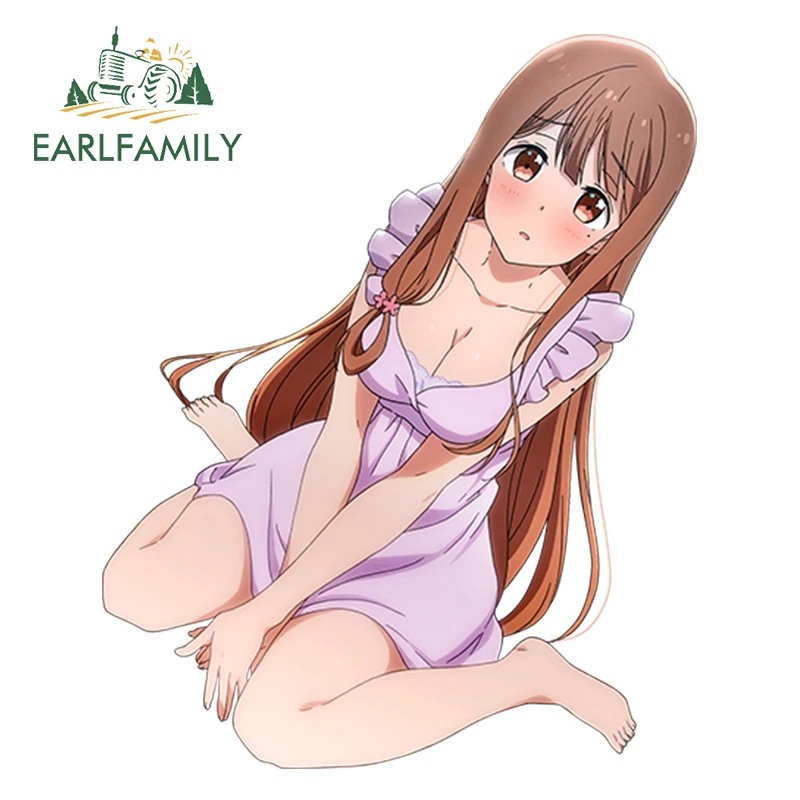 EARLFAMILY, мультяшная красота, авто стиль, сексуальная девушка, аниме, автомобильная Наклейка на окно, бампер, мотоцикл, наклейка, водонепроницаемая, автомобильная наклейка - Название цвета: Style Q