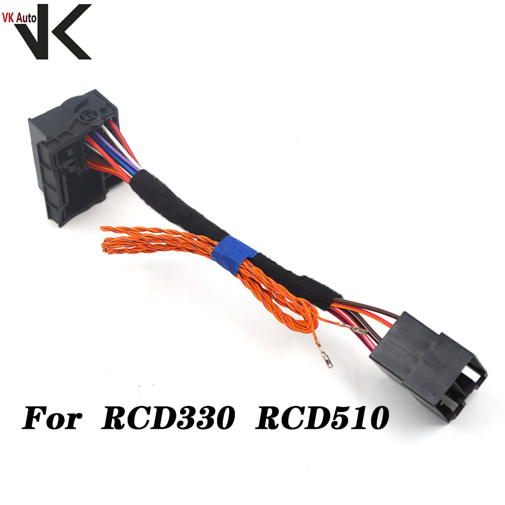 Автомобильный радиоприемник ISO, адаптер, кабель переключателя RCD330 RCD510 RCD310 RNS510, CD-проигрыватель CAN для VW Polo Jetta Golf Tiguan Passat CC