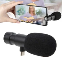 yelangu mic06 c camera microphone type c mobile phone direct insertion directional microphone video recording interview reporter
