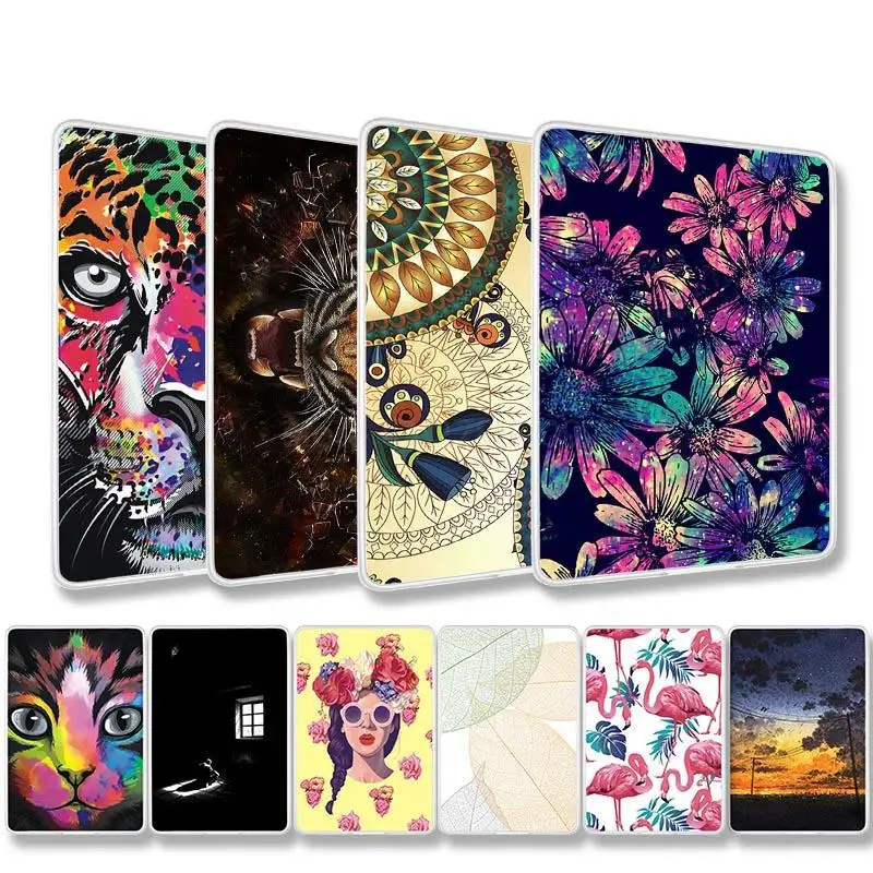 

Shockproof Tablet Case For Amazon All New Kindle 10th 2019 Cover Painted For Amazon Kindle Fire HDX 8.9 Paperwhite 1.2.3 Silicon