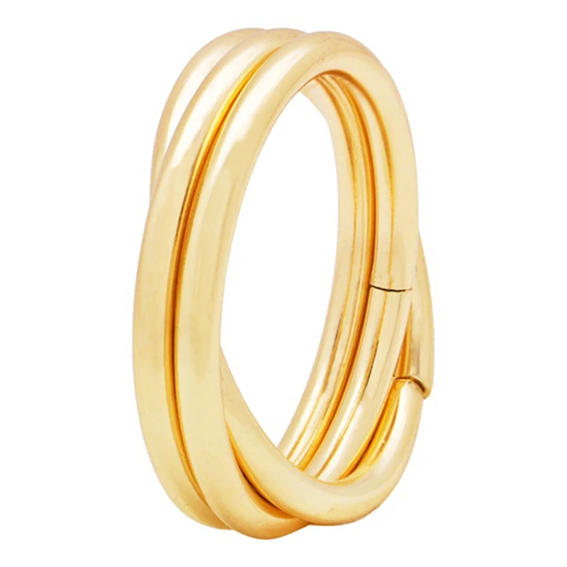 

10 Pcs Circle Napkin Rings Round Napkin Holders Buckles for Wedding, Dinner Party, Table Decorations Gold